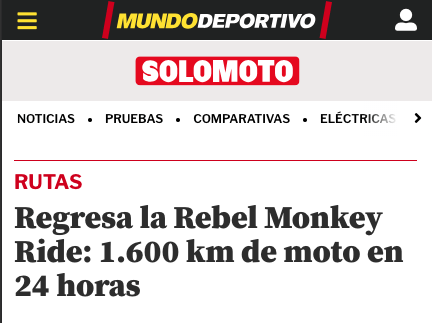 The Rebel Monkey Ride MundoDeportivo